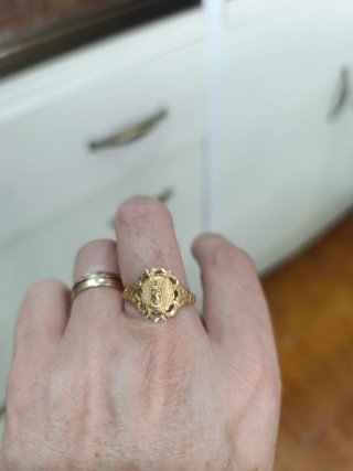 Anillo Virgen de la Encarnación 18k