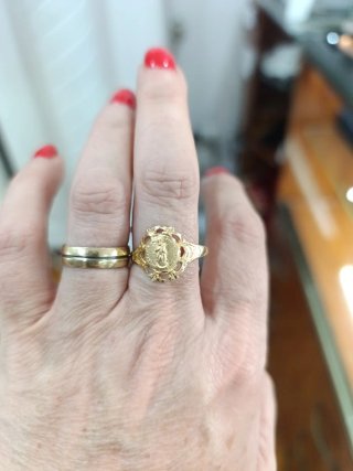 Anillo Virgen de la Encarnación 18k