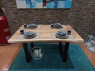 Mesa de Comedor o Cocina Acacia 160x85 cm