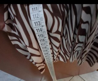 Abito lungo donna fantasia zebra