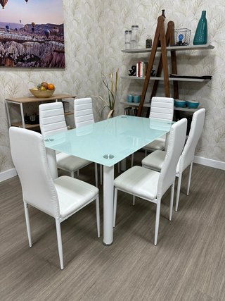 ¡¡¡CHOLLO!!! Mesa 140x80 + 6 sillas elegantes YA