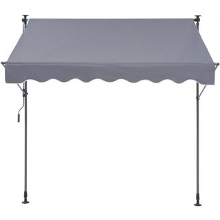 Toldo Retráctil Manual, Toldo Retráctil para Patio Exterior de 78" con Refugio Solar, Toldo Ajustable para Puerta de Patio y Ventana con Cortina de Sombra de 39" para Jardín, Patio, Balcón