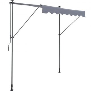 Toldo Retráctil Manual, Toldo Retráctil para Patio Exterior de 78" con Refugio Solar, Toldo Ajustable para Puerta de Patio y Ventana con Cortina de Sombra de 39" para Jardín, Patio, Balcón