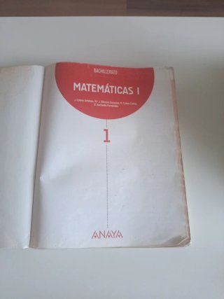Matemáticas I. Bachillerato 1