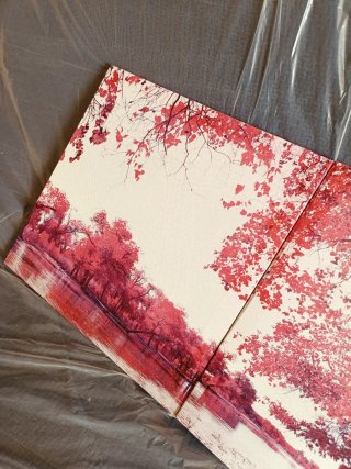 Trittico quadri moderni 40x40