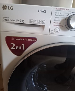 Lavasecadora LG ThinQ 9kg/6kg 1400RPM