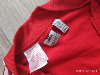 Chaqueta Adidas Roja Cremallera