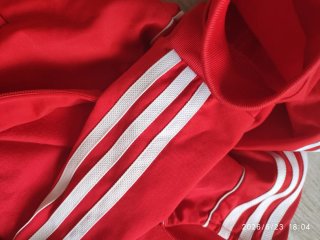 Chaqueta Adidas Roja Cremallera