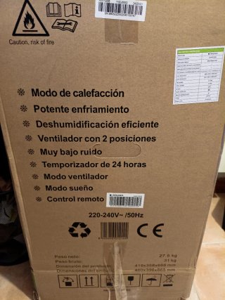 Aire Acondicionado Portátil Calefacción/Refrigerac