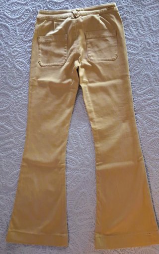 2 pantalones vaqueros corte campana talla 34