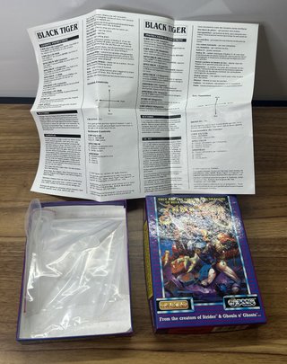 Black Tiger CBM 64/128 Box + Manual No Gioco