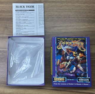 Black Tiger CBM 64/128 Box + Manual No Gioco