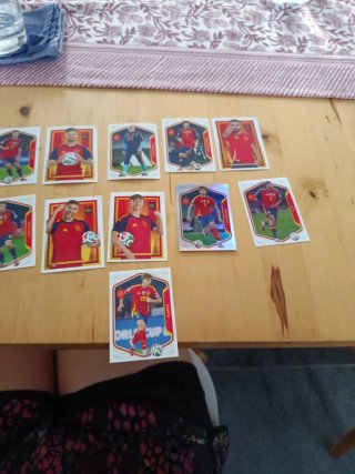 cromos de la selección Española