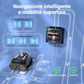 Robot Limpiafondos Winny C1 Inteligente Inalámbric