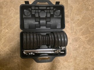Maletín Mancuernas 30kg Ajustables 3 en 1