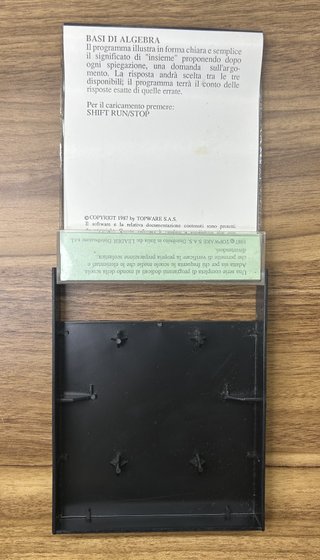 Topware Basi di Algebra CBM64 Cassetta