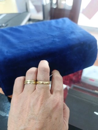 Anillo oro 18k inicial L