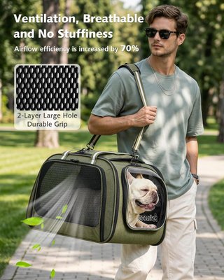 Transportín Perro/Gato Talla XL Verde