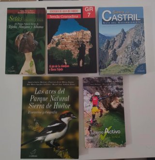 Lote de libros de senderismo y naturaleza Granada