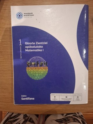 GIZARTE ZIENTZIEI APLIKATUTAKO MATEMATIKA I 1 Batx