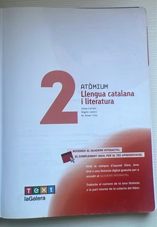 Llibre de Catala 2 ESO