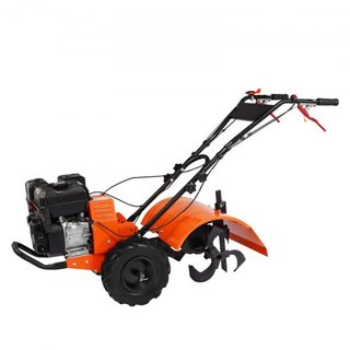 Cultivador de Tiller a Gas, Cultivador de Jardín de 212CC 4 Tiempos, Tiller con 4 Puntas Traseras Ajustables de Acero para Cultivo de Suelo en Césped, Jardín y Campo