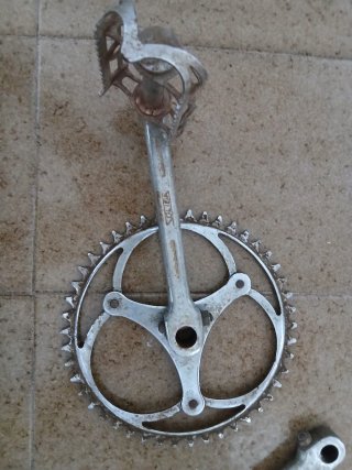 Plato y pedales bici SOLIDA Años 60/70