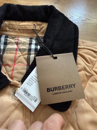 Chaqueta Burberry Mujer Beige Multicolor