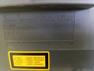 Sistema de Audio Aiwa NSX-S777 Plata