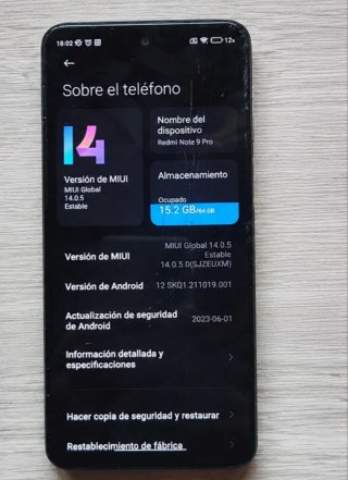 Xiaomi Redmi Note 9 Pro Negro/Rojo