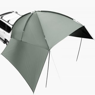 Toldo para Vehículos, Gran Cobertura de Sombra de 10' x 7' para Lado de Coche, Toldo de Coche PU2000mm UV50+ con Canopies Laterales Extendidos y Bolsa de Almacenamiento Portátil, Adecuado para Cam...