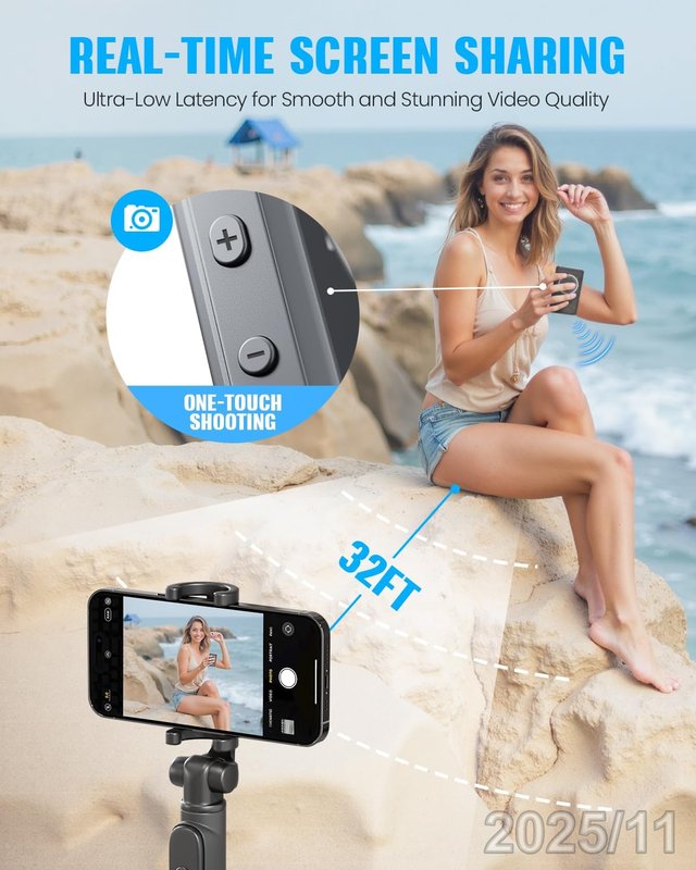 VERDELLE Pantalla Magnetica Selfie Vlog iPhone 4K