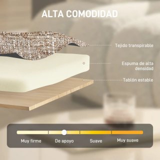 Butaca Salón Giratoria Tela Beige