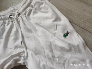 Pantalón chándal Lacoste blanco