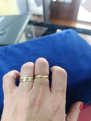 Anillo Oro 18k Inicial L Negro