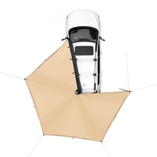 Toldo para Vehículos 270 Grados, Toldo Lateral Retráctil de 8.2' de Altura para Automóviles, Toldo para Automóviles PU3000mm UV50+ con Bolsa de Almacenamiento Impermeable, Adecuado para Camiones, ...