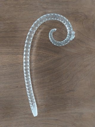 Brazo o cachaba de cristal para lámpara araña