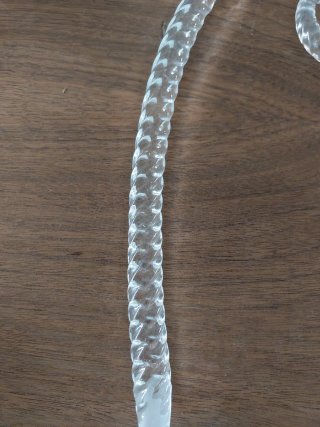 Brazo o cachaba de cristal para lámpara araña