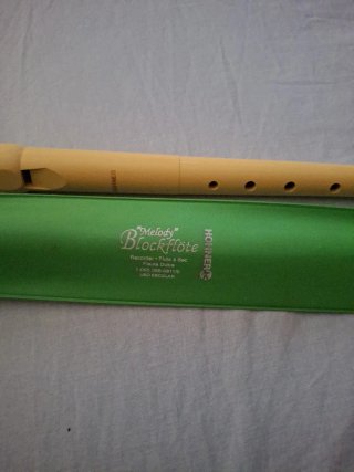 Flauta dulce Hohner Blockflöte amarilla