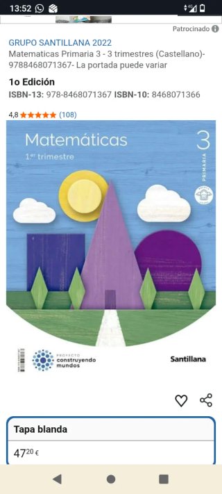 Pack libros matemáticas 3 primaria Santillana