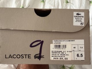 Zapatillas Lacoste Marrón Talla 40