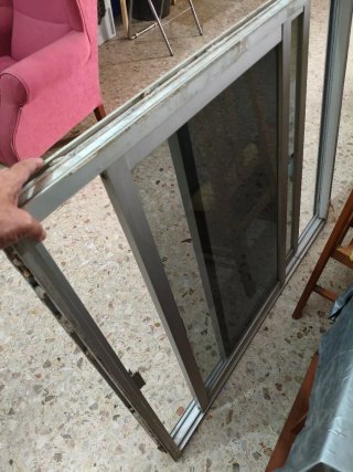 Ventana corredera aluminio 2 hojas
