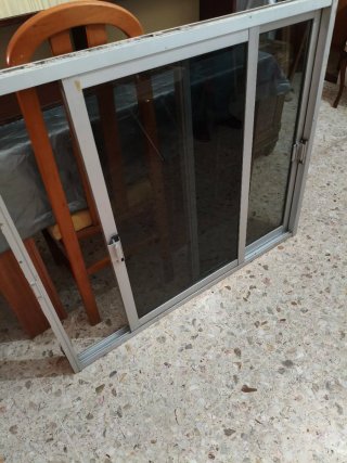 Ventana corredera aluminio 2 hojas
