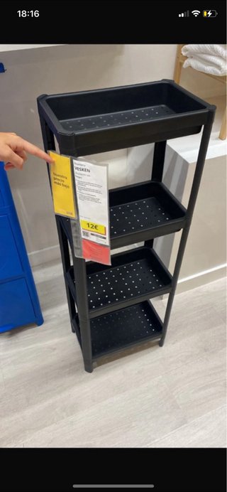 Estantería VESKEN Ikea Negra