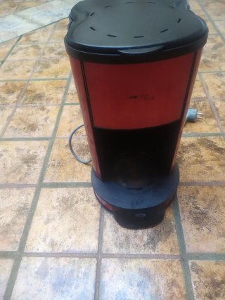 Cafetera Eléctrica Roja 1000W