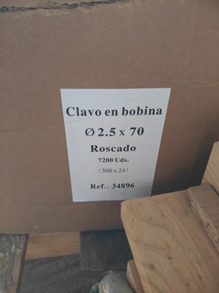 Clavos Bobina para Pistola Neumática