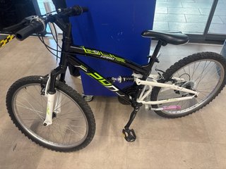 Bicicleta Montaña Infantil 24 Negro/Blanco
