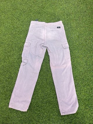 Pantalones Cargo Zara Gris Talla 38