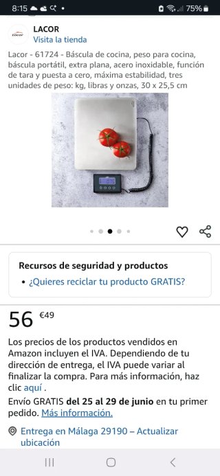 Báscula Industrial Portátil 180kg