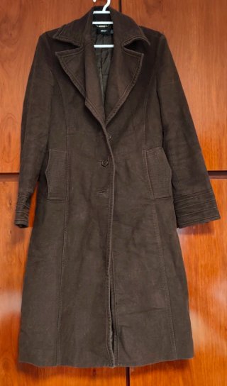 Abrigo Mango Marrón Talla S